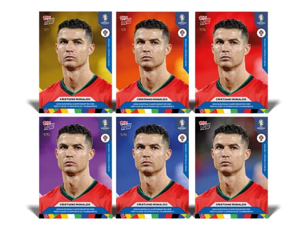 000-Cristiano-Ronaldo-Raimbow-Topps-Now cartas de la eurocopa edicción especial de topps now
