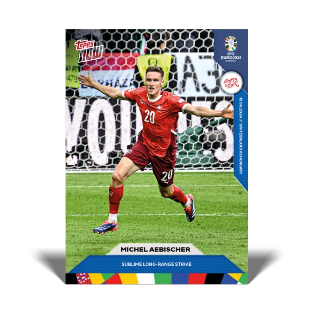 009-michel-aebischer-topps-now-euro-2024 Michel Aebishcher con un gol de larga distancia