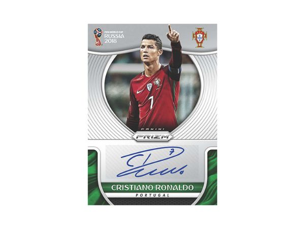 Autógrafo de CR7 para Panini Prizm Rusia 2018