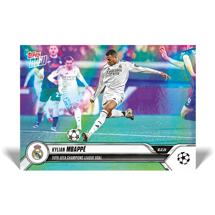 063 Kylian Mbappé - 50th UEFA Champions League goal Rainbow Carta Champions League de Kylian Mbappe