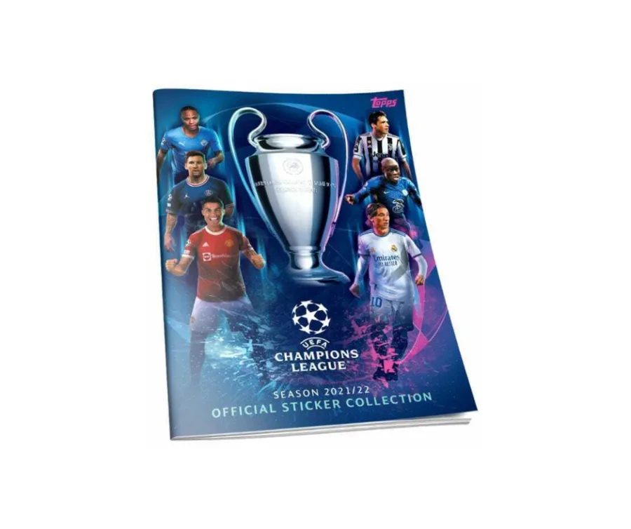 2021-22_ Álbum Champions League 2021-22 Portada del ábum Topps UEFA