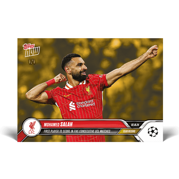 23 Mohamed Salah - Record del club Primer jugador en marcar en cinco partidos consecutivos Gold