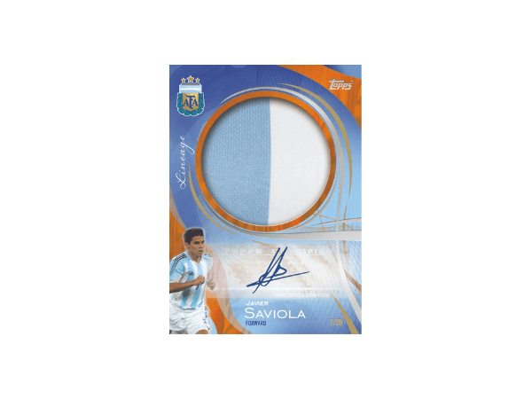 Javier Saviola Autógrafo Topps Lineage Argentina Javier Saviola Autógrafo Topps Lineage Argentina 2024