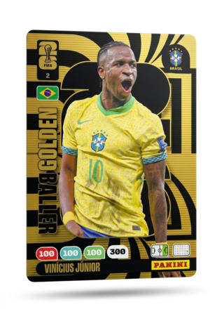 Vinicius Junior Brasil Prime #2 - Mundial Fútbol 2026 - Panini