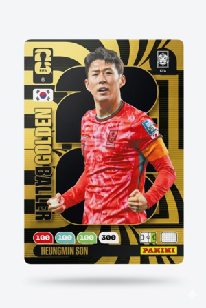 Láminas sueltas 8 Son Heung-Min Corea del Sur Golden Baller #6 - Mundial Fútbol 2026 - Panini