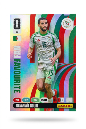 Ravan Ait-Nouri Argelia Fan Favourite #10 - Mundial Fútbol 2026 - Panini