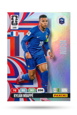 Kylian Mbappé Francia Icon #180 - Mundial Fútbol 2026 - Panini