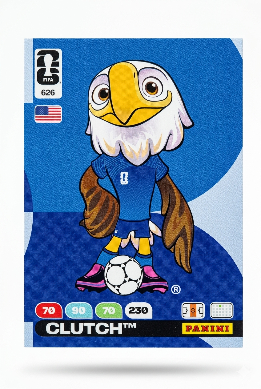 Clutch Mascotas Base #626 - Mundial Fútbol 2026 - Panini 1 Clutch Mascotas Base #626 - Mundial Fútbol 2026 - Panini