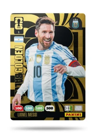 Cartas Adrenalyn Xl Golden Baller Lionel Messi