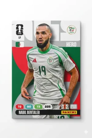 Nabil Bentaleb Argelia Base #17 - Mundial Fútbol 2026 - Panini