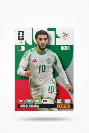 Said Benrahma Argelia Base #18 - Mundial Fútbol 2026 - Panini