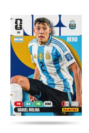 Nahuel Molina Argentina Base #26 - Mundial Fútbol 2026 - Panini