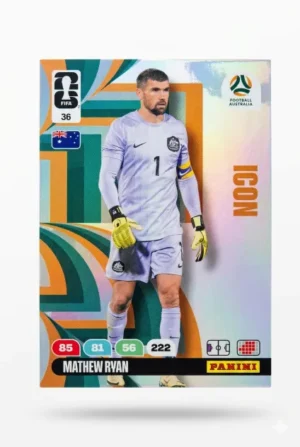 Mathew Ryan Australia Icon #36 - Mundial Fútbol 2026 - Panini