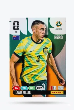 Lewis Mill Australia Base #39 - Mundial Fútbol 2026 - Panini