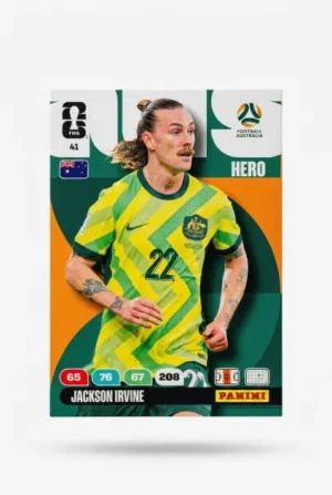 Jackson Irvine Australia Base #41 - Mundial Fútbol 2026 - Panini
