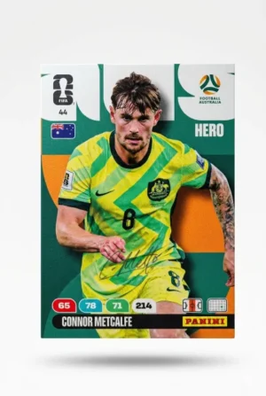 Connor Metcalfe Australia Base #44 - Mundial Fútbol 2026 - Panini