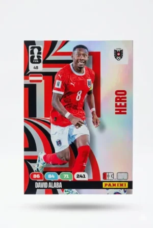 David Alaba Austria Icon #48 - Mundial Fútbol 2026 - Panini