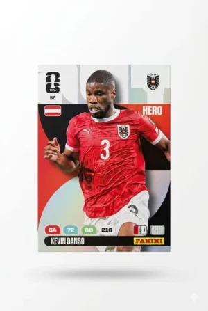 Kevin Danso Austria Base #50 - Mundial Fútbol 2026 - Panini