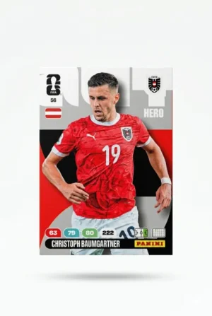 Christoph Baumgartner Austria Base #56 - Mundial Fútbol 2026 - Panini