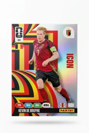 Kevin De Bruyne Bélgica Icon #60 - Mundial Fútbol 2026 - Panini