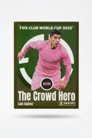 Luis Suárez The Crowd Hero #61 – Figuritas Mundial Clubes 2025 - Panini