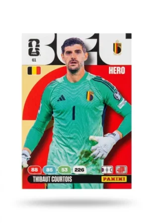 Thibaut Courtois Bélgica Base #61 - Mundial Fútbol 2026 - Panini