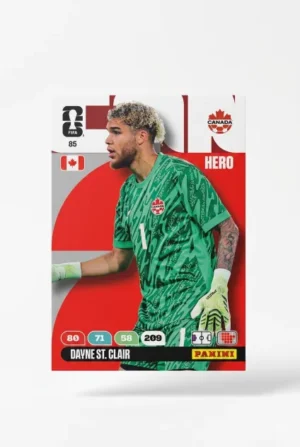 Davne St. Clair Canadá Base #85 - Mundial Fútbol 2026 - Panini