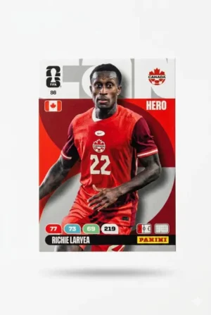 Richie Larvea Canadá Base #86 - Mundial Fútbol 2026 - Panini