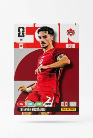 Stephen Eustaquio Canadá Base #88 - Mundial Fútbol 2026 - Panini