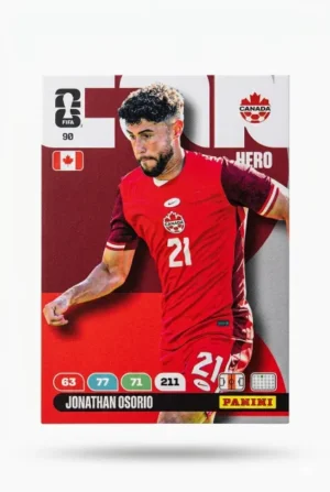 Jonathan Osorio Canadá Base #90 - Mundial Fútbol 2026 - Panini