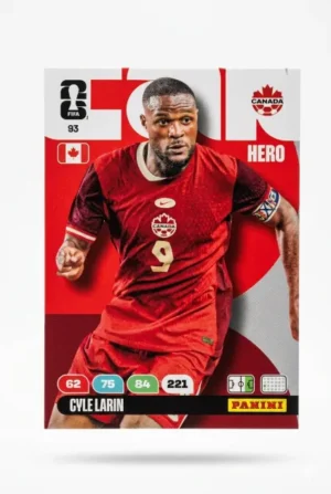 Cvle Larin Canadá Base #93 - Mundial Fútbol 2026 - Panini