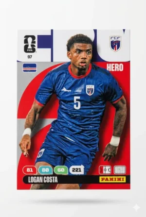 Logan Costa Cabo Verde Base #97 - Mundial Fútbol 2026 - Panini