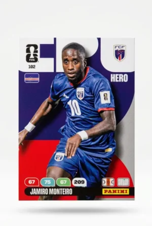 Jamiro Monteiro Cabo Verde Base #102 - Mundial Fútbol 2026 - Panini