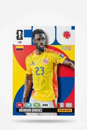 Davinson Sánchez Colombia Base #110 - Mundial Fútbol 2026 - Panini
