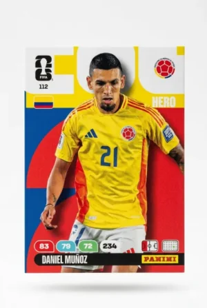 Daniel Muñoz Colombia Base #112 - Mundial Fútbol 2026 - Panini
