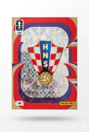 Escudo Croacia Base #119 - Mundial Fútbol 2026 - Panini