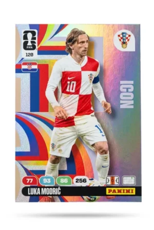 Luka Modric Croacia Icon #120 - Mundial Fútbol 2026 - Panini