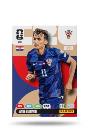 Ante Budimir Croacia Base #128 - Mundial Fútbol 2026 - Panini