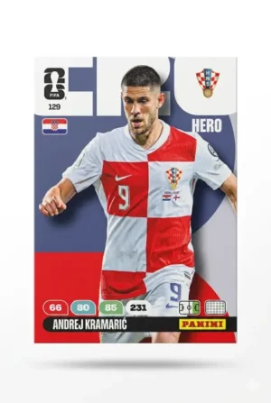 Andrej Kramaric Croacia Base #129 - Mundial Fútbol 2026 - Panini