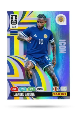 Leandro Bacuna Curazao Icon #132 - Mundial Fútbol 2026 - Panini
