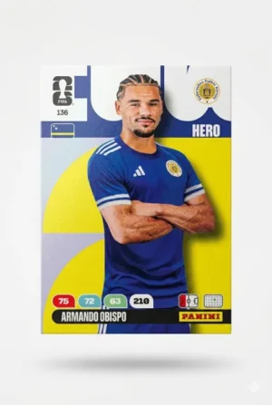Armando Obispo Curazao Base #136 - Mundial Fútbol 2026 - Panini