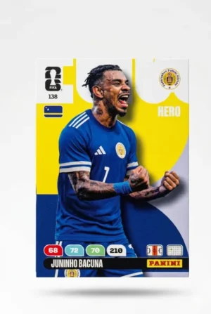 Juninho Bacuna Curazao Base #138 - Mundial Fútbol 2026 - Panini