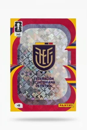 Escudo Ecuador Base #143 - Mundial Fútbol 2026 - Panini
