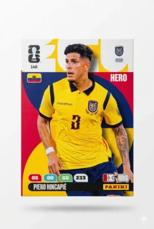 Piero Hincapie Ecuador Base #146 - Mundial Fútbol 2026 - Panini