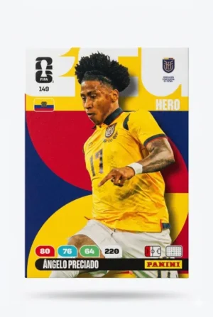 Ángelo Preciado Ecuador Base #149 - Mundial Fútbol 2026 - Panini
