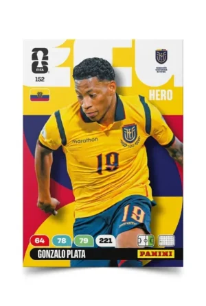 Gonzalo Plata Ecuador Base #152 - Mundial Fútbol 2026 - Panini