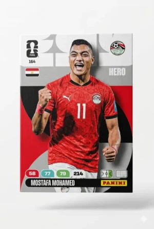 Mostafa Mohamed Egipto Base #164 - Mundial Fútbol 2026 - Panini
