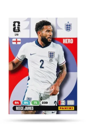Reece James Inglaterra Base #170 - Mundial Fútbol 2026 - Panini