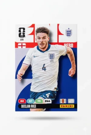 Declan Rice Inglaterra Base #172 - Mundial Fútbol 2026 - Panini