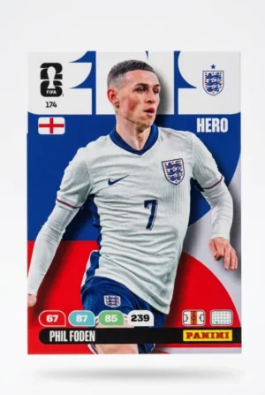 Phil Foden Inglaterra Base #174 - Mundial Fútbol 2026 - Panini